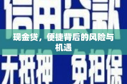 彰武现金贷，便捷背后的风险与机遇