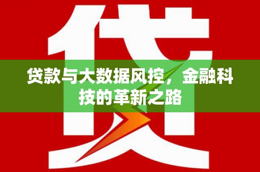 彰武贷款与大数据风控，金融科技的革新之路