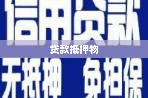 彰武贷款抵押物