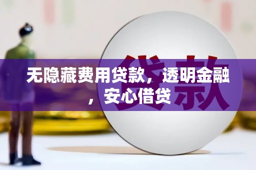 彰武无隐藏费用贷款，透明金融，安心借贷
