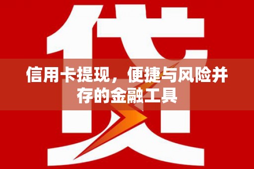 彰武信用卡提现，便捷与风险并存的金融工具