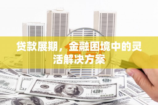 彰武贷款展期，金融困境中的灵活解决方案