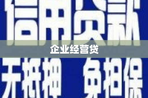 彰武企业经营贷