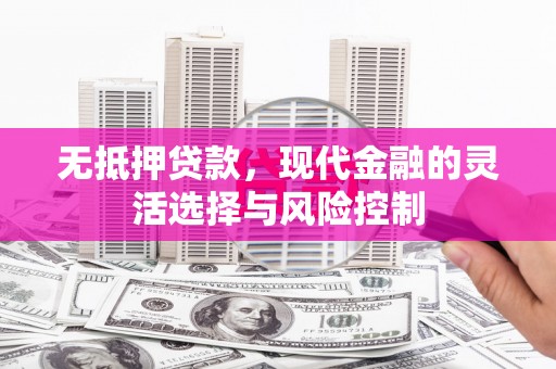 彰武无抵押贷款，现代金融的灵活选择与风险控制