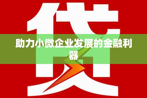 彰武助力小微企业发展的金融利器