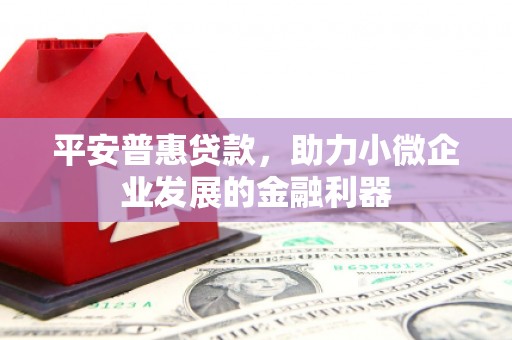 彰武平安普惠贷款，助力小微企业发展的金融利器