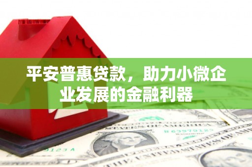 彰武平安普惠贷款，助力小微企业发展的金融利器