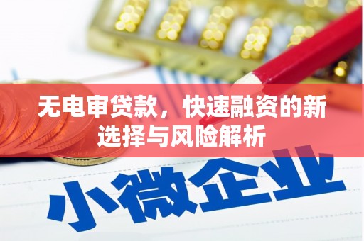 彰武无电审贷款，快速融资的新选择与风险解析