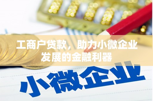 彰武工商户贷款，助力小微企业发展的金融利器