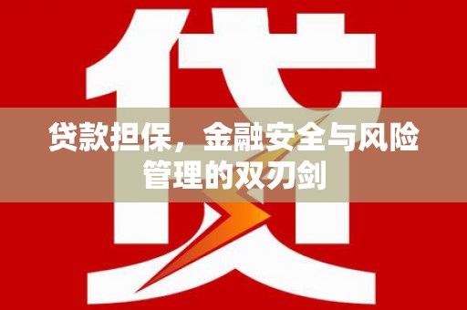 彰武贷款担保，金融安全与风险管理的双刃剑